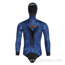 Lycra Two-Piece Camouflage Diving Spearfishing Wetsuit 3.0MM